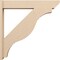 Ekena Millwork 7 1/2-in W x 42-in D x 42-in H Funston Slat Rough Cedar Woodgrain TimberThane Outlooker, Primed Tan OUTUR075X42X42FST24RCPR - alternate 6